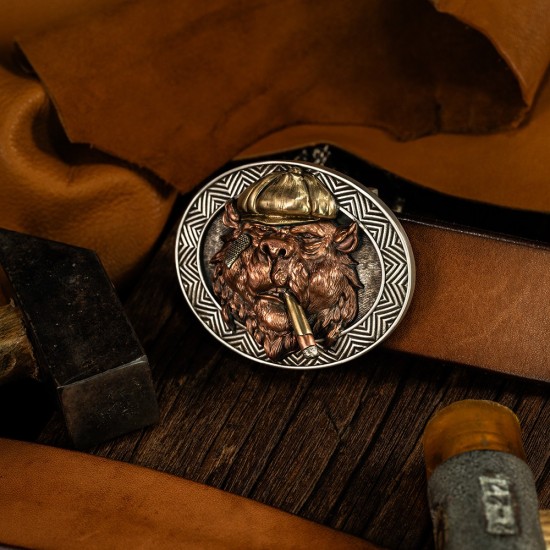 World debut - original Shelby bear waist belt buckle