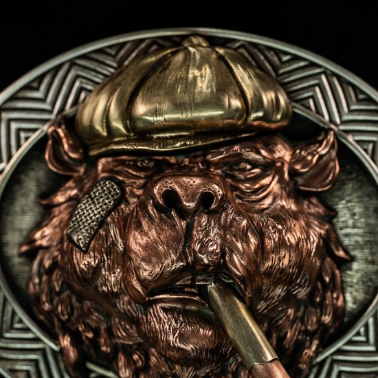 World debut - original Shelby bear waist belt buckle
