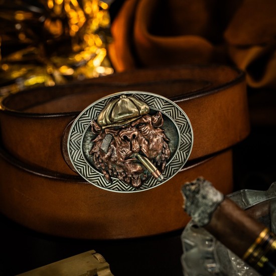 World debut - original Shelby bear waist belt buckle