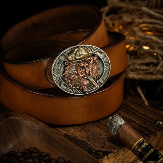 World debut - original Shelby bear waist belt buckle
