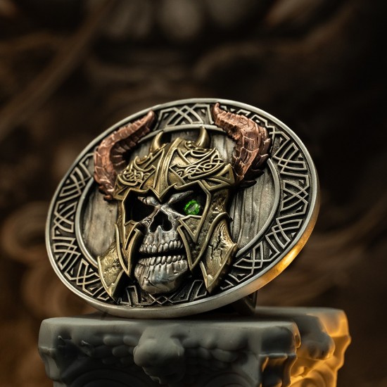 World debut - original Skull waist belt buckle