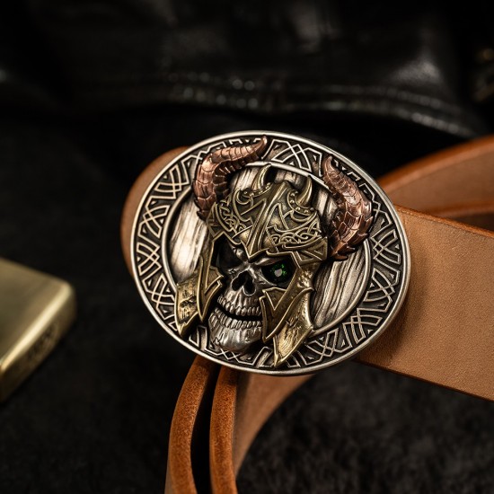 World debut - original Skull waist belt buckle