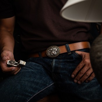 World debut - original Tiger waist belt buckle