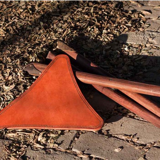 Leather campstool material kit, leather fishing Stool making tools