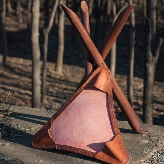 Leather campstool material kit, leather fishing Stool making tools
