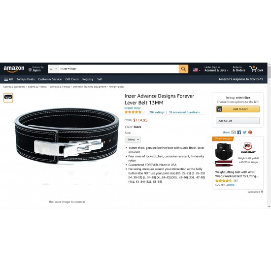 Forever lever weight lifting belt buckle