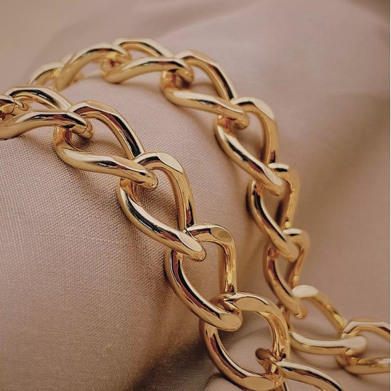 Stainless steel bag chain 10.5mm flat chanel chain