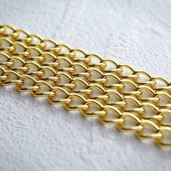 Stainless steel bag chain 10.5mm flat chanel chain