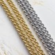 Aluminium-solid brass bag chain 13mm coach chain