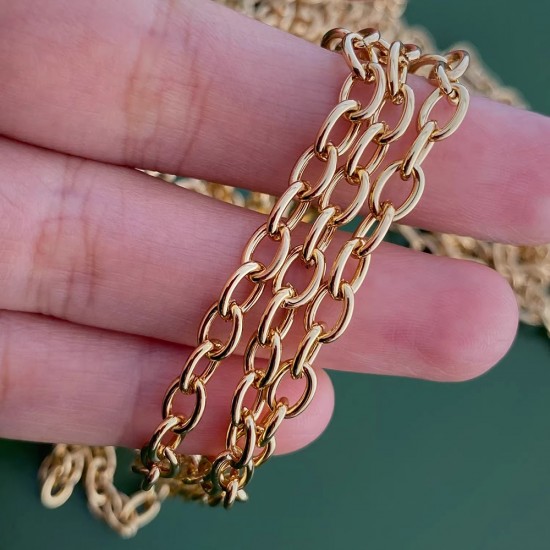 Stainless steel bag chain 4mm oval chain