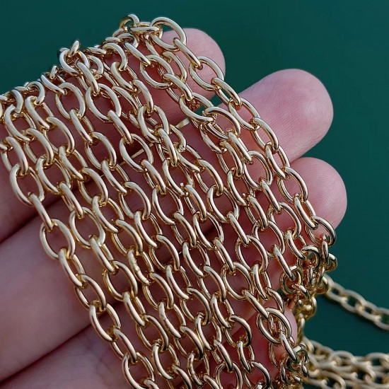 Stainless steel bag chain 4mm oval chain