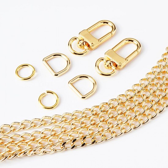 Stainless steel bag chain 6.5mm flat chanel chain Stainless steel bag chain 6.5mm flat chanel chain