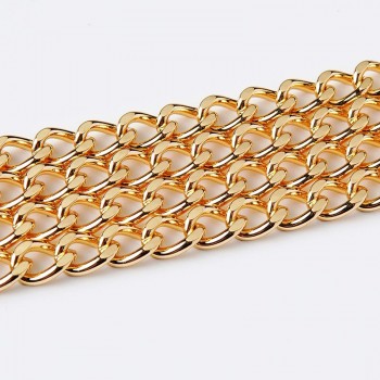 Stainless steel bag chain 6.5mm flat chanel chain