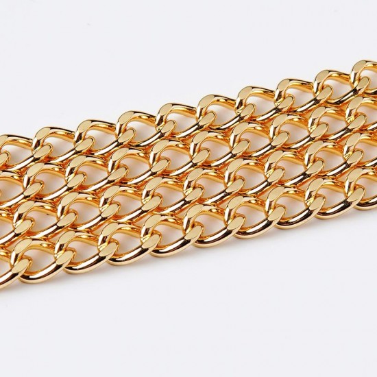 Stainless steel bag chain 6.5mm flat chanel chain Stainless steel bag chain 6.5mm flat chanel chain