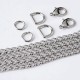 Stainless steel bag chain 6.5mm flat chanel chain Stainless steel bag chain 6.5mm flat chanel chain