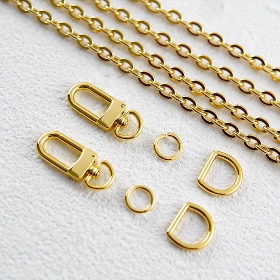 Stainless steel bag chain 6mm LV multi pochette chain