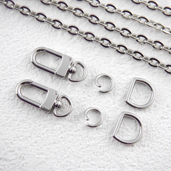 Stainless steel bag chain 6mm LV multi pochette chain