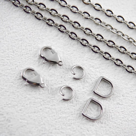 Stainless steel bag chain 6mm LV multi pochette chain