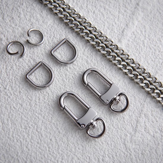 Stainless steel bag chain 6mm YSL flat chain