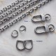 Stainless steel bag chain 6mm flat diamond chain Stainless steel bag chain 6mm flat diamond chain