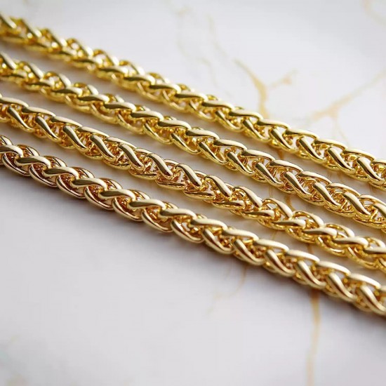 Solid brass bag chain 6mm lantern chain Solid brass bag chain 6mm lantern chain