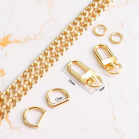 Stainless steel bag chain 7.5mm flat Egg chain