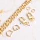 Stainless steel bag chain 7.5mm flat Egg chain