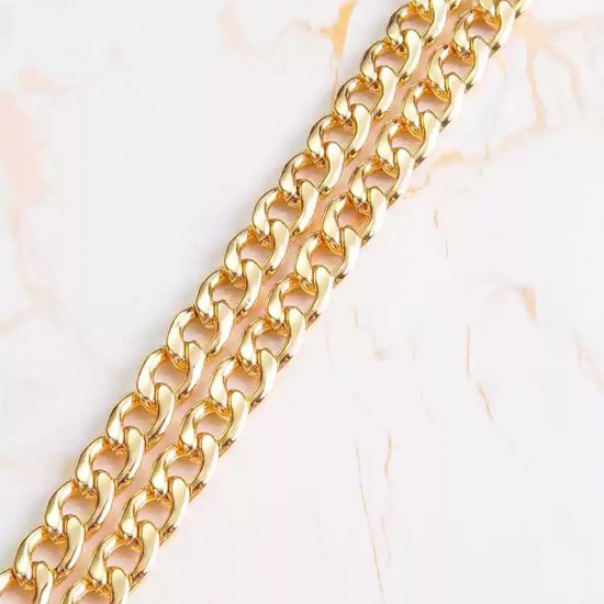 Stainless steel bag chain 7.5mm flat Egg chain