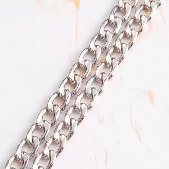 Stainless steel bag chain 7.5mm flat Egg chain