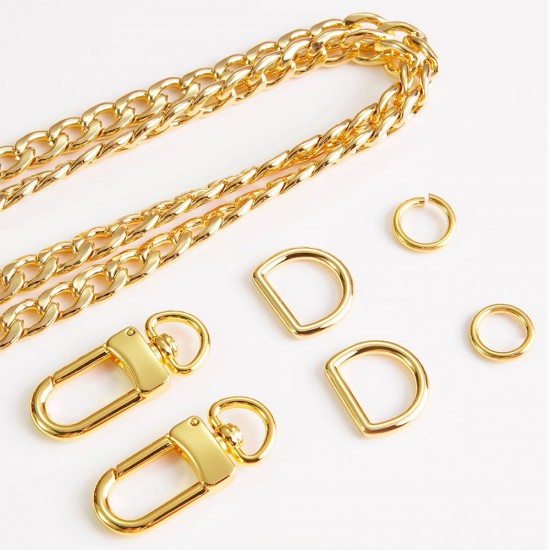 Stainless steel bag chain 7.5mm flat Egg chain
