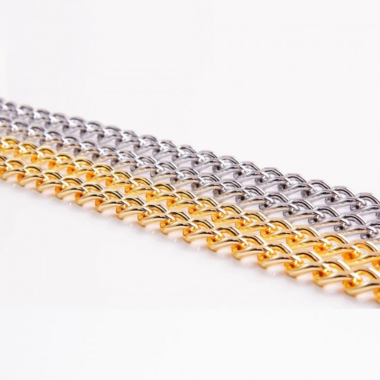 Stainless steel bag chain 7.8mm flat chanel chain