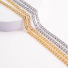 Stainless steel bag chain 7.8mm flat chanel chain