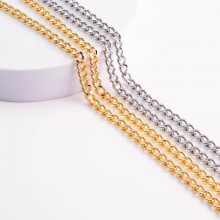 Stainless steel bag chain 7.8mm flat chanel chain
