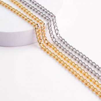 Stainless steel bag chain 7.8mm flat chanel chain
