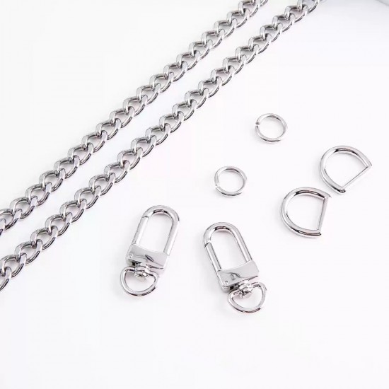 Stainless steel bag chain 7.8mm flat chanel chain