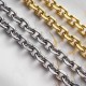 Stainless steel bag chain 8mm flat diamond chain