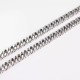 Stainless steel bag chain 8mm flat double weave chain