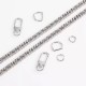 Stainless steel bag chain 8mm flat double weave chain