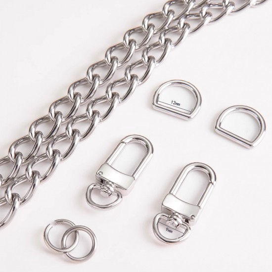 Stainless steel bag chain 9mm Egg chain