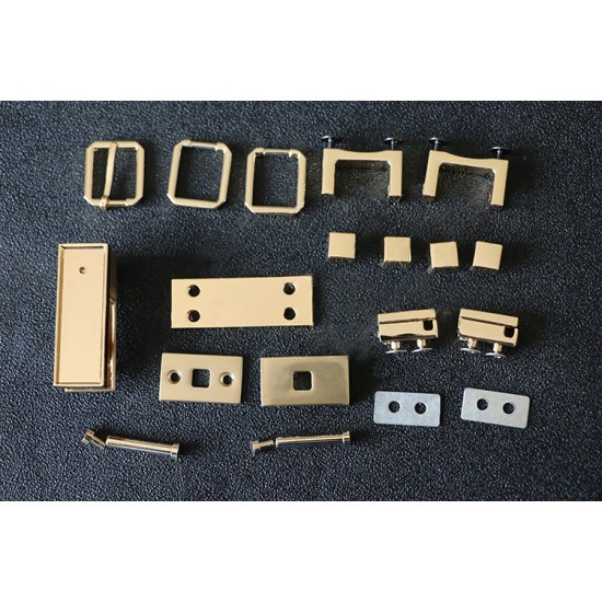 ACC-165 gold Valextra Iside handbag whole kit hardware with logo ACC-165 gold Valextra Iside handbag whole kit hardware with logo
