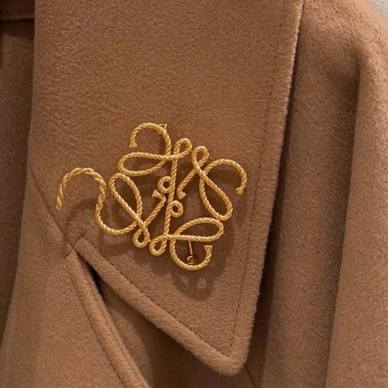 LOEWE Flamenco bag hardware, Anagram brooch twist rope LOEWE Flamenco bag hardware, Anagram brooch twist rope