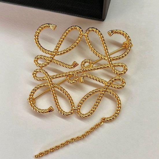 LOEWE Flamenco bag hardware, Anagram brooch twist rope LOEWE Flamenco bag hardware, Anagram brooch twist rope