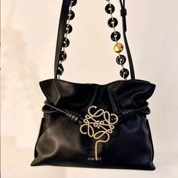 LOEWE Flamenco bag hardware, Anagram brooch twist rope