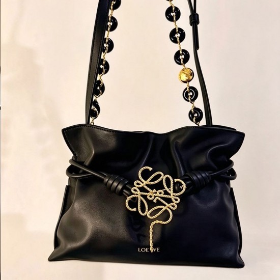 LOEWE Flamenco bag hardware, Anagram brooch twist rope LOEWE Flamenco bag hardware, Anagram brooch twist rope