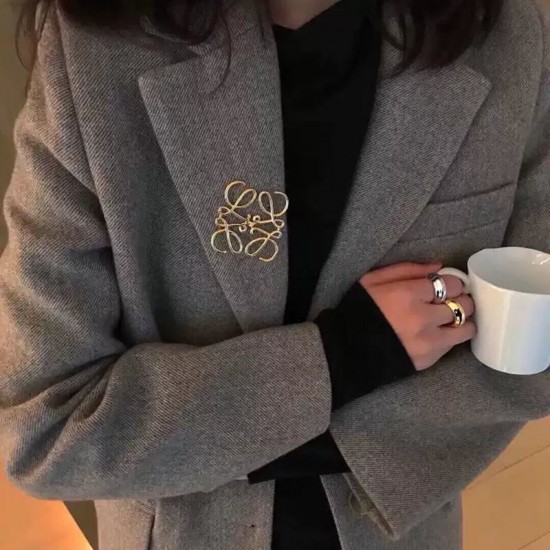 LOEWE Flamenco bag hardware, Anagram brooch LOEWE Flamenco bag hardware, Anagram brooch