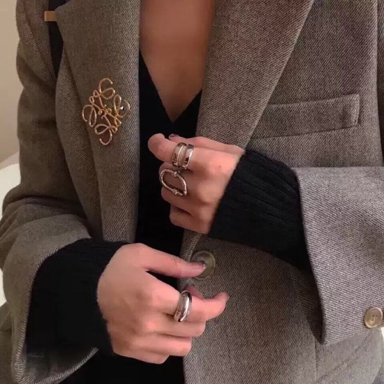 LOEWE Flamenco bag hardware, Anagram brooch LOEWE Flamenco bag hardware, Anagram brooch