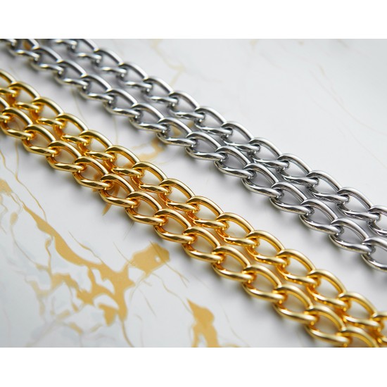 Stainless steel bag chain 9mm Egg chain
