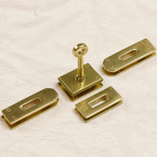 Solid brass Hermes Kelly mini 2 K25 hardware kit, No.4 Solid brass Hermes Kelly mini 2 K25 hardware kit, No.4