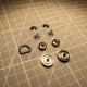 Hermesnap card holder SLG-172 hardware kit
