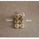 Solid brass Chicago screw belt screw 9mm 12mm 15pcs/lot